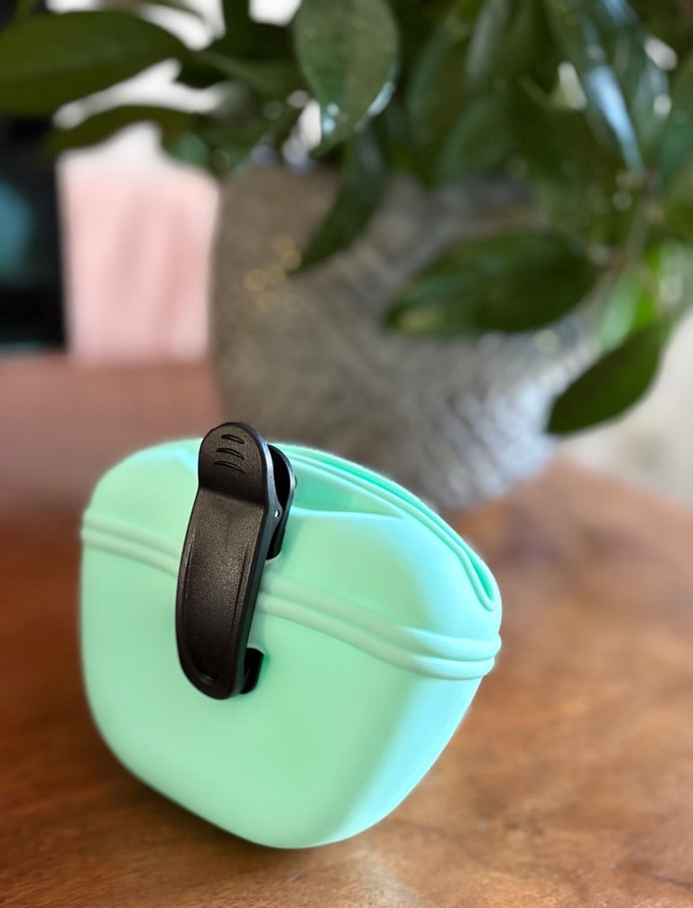 Green Silicone Dogs Treat Pouch