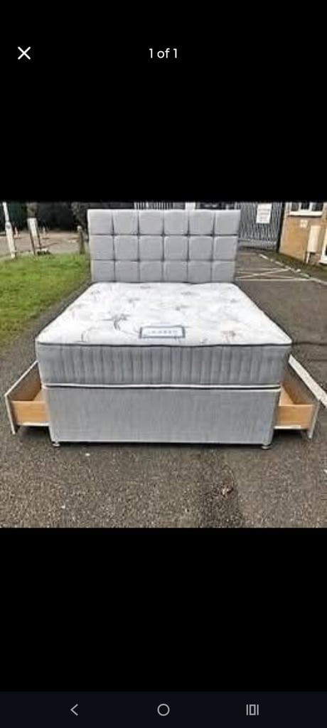 image for Clearance Sale Double bed & mattress Optional 