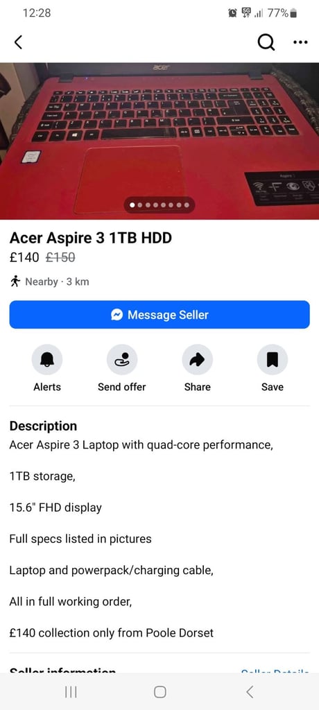 Acer aspire laptop