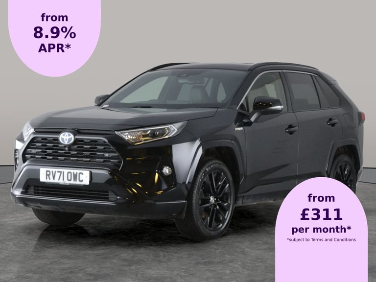 2021 Toyota RAV4 2.5 VVT-h Black Edition SUV 5dr Petrol Hybrid CVT 4WD Euro 6 (s/s) (222 ps) Suv ...