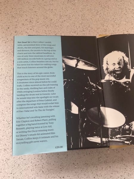 Phil Collins Autobiography- Not dead yet