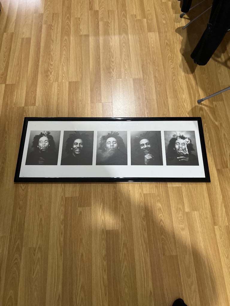 image for Bob Marley 5 pics in frame 