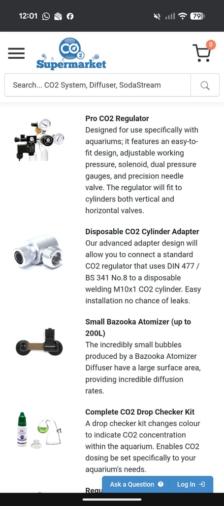 Full CO2 system for planted tank. 