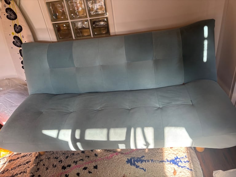 image for Habitat click clack sofa bed - teal
