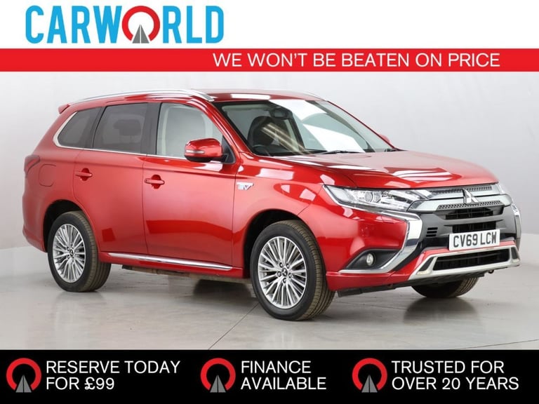 image for 2020 Mitsubishi Outlander 2.4h TwinMotor 13.8kWh Design SUV 5dr Petrol Plug-in Hybrid CVT 4WD Eur...