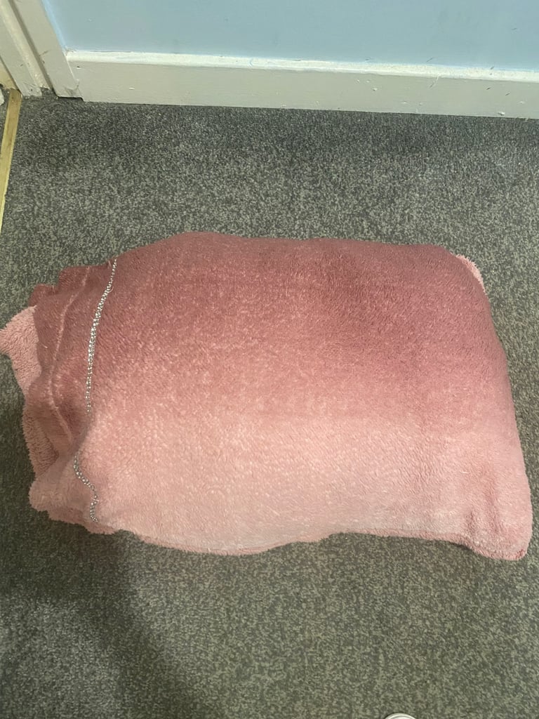 image for Fleece double duvet cover set