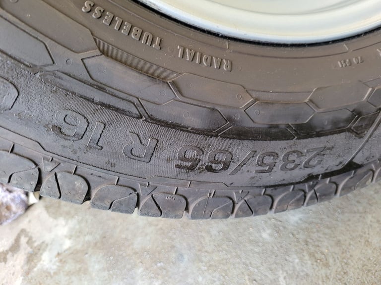 3x clean mercedes sprinter 6 stud wheels and 235 65 16c tyres