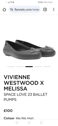 Melissa Vivienne Westwood Black Matt Space Love 23 Shoes