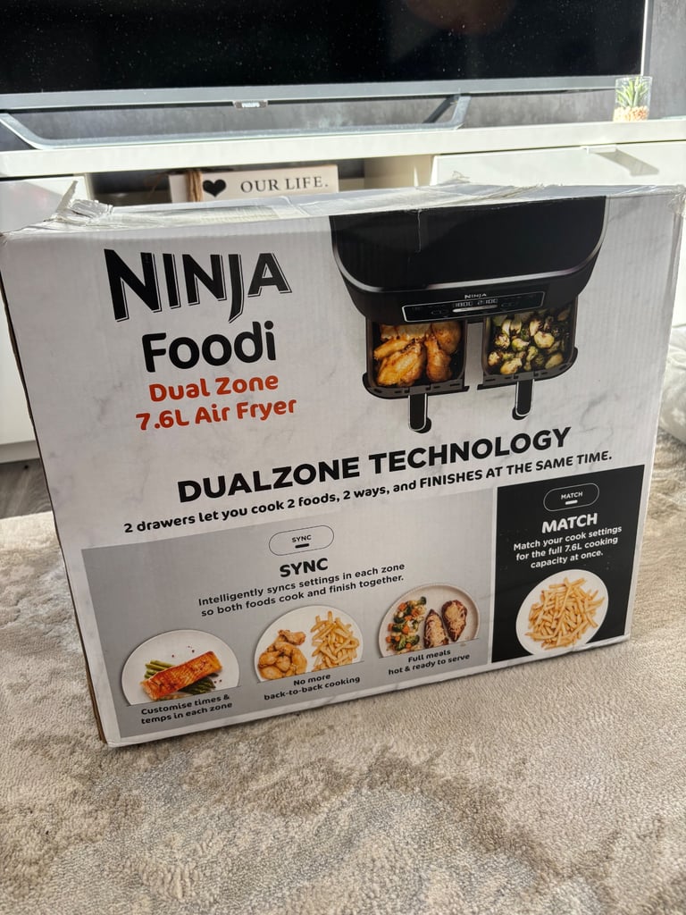image for Ninja Foodi Dual Air Fryer 7.5L