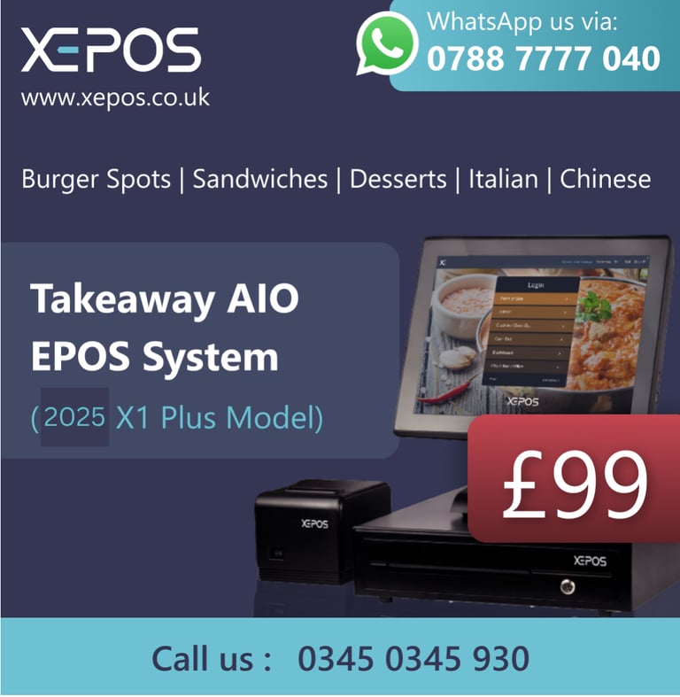   £99 BRAND NEW All in One XEPOS Hospitality System - EPOS Till Bar Restaurant Pub Cafe Nightclub