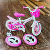 Mini Mouse White &amp; Pink Child&#039;s Bicycle with Fix Wheel Option