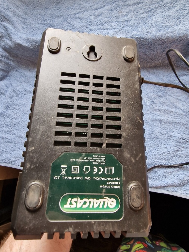 Qualcast 36v lawnmower battery charger in Drylaw, Edinburgh Gumtree
