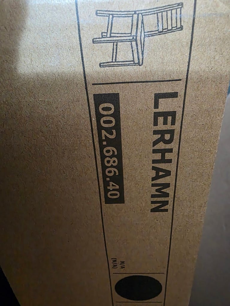 1 x IKEA Lerhamn dining chair Black