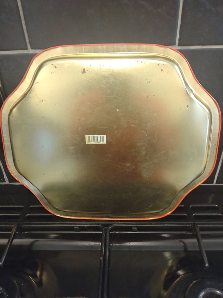 Metal tray  with  eastby Sussex on it  pick up only 
