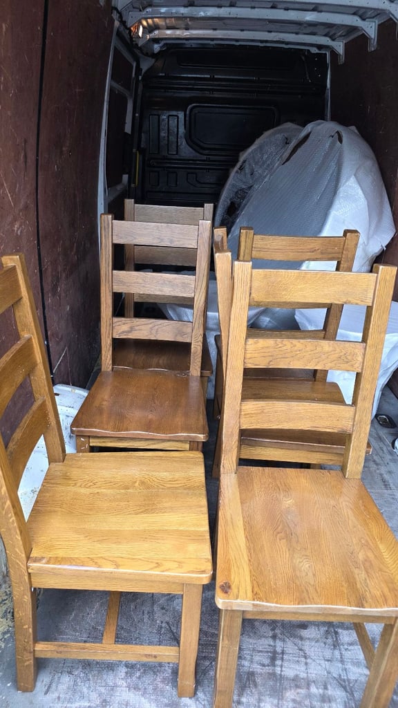 image for 6 X Solid Wood Chairs