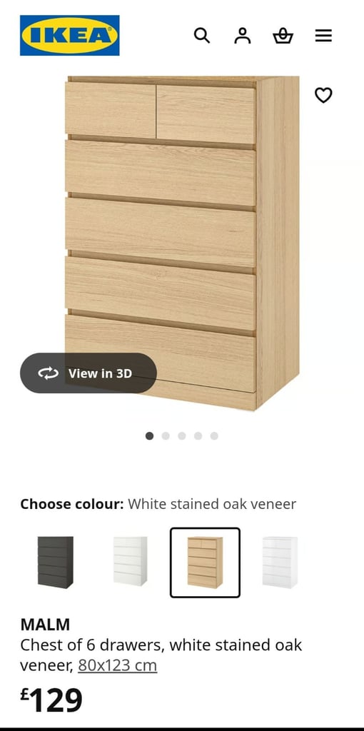 Ikea malm drawers