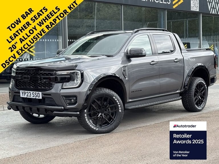 2023 Ford Ranger TD 205ps Wildtrak 4WD Euro 6 with Raptor Kit, 20 Alloys, Tow Bar, Sat Nav, Picku...