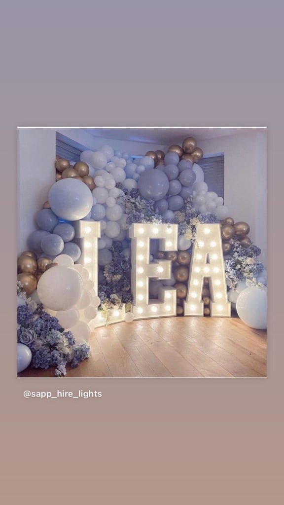 4ft Light up Letters & Numbers to hire, London