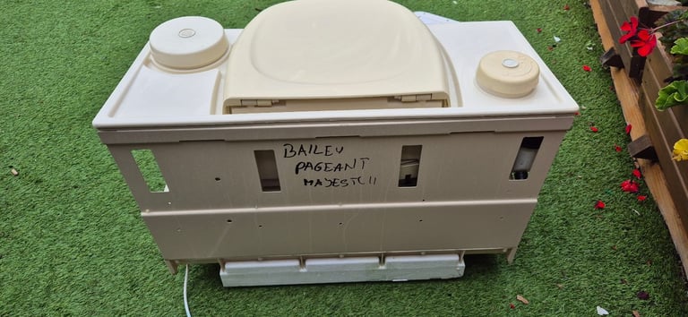 Whole complete toilet unit for camper conversion.