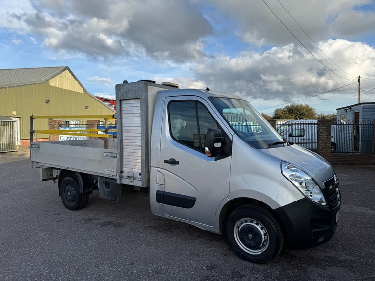 2019 Vauxhall Movano 2.3 CDTI H1 DROPSIDE 130ps AIR CON TOOL BOX REAR RAMPS FSH CHASSIS CAB Diese...