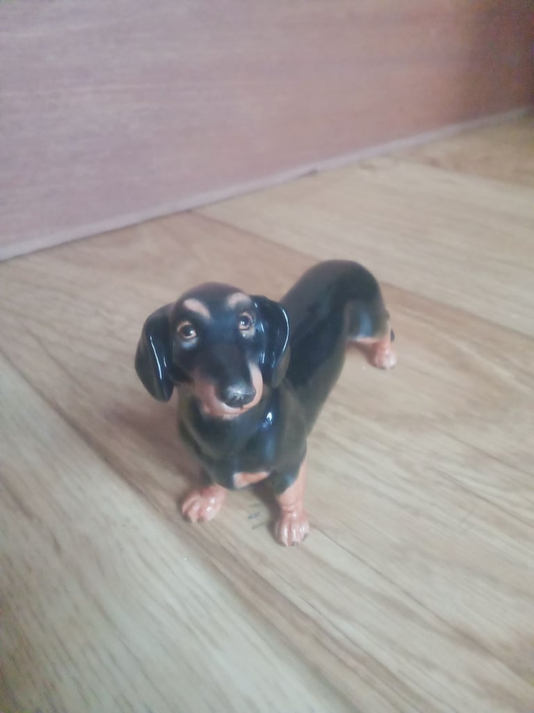 John Beswick Black Dachshund 