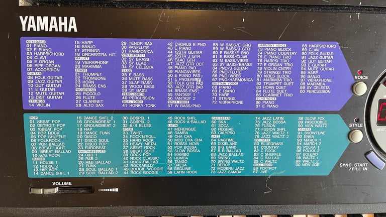 YAMAHA PSR-185 Synthesiser - Fully working