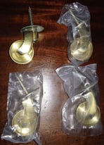 Brass Castors x4, Antique, 36 mm