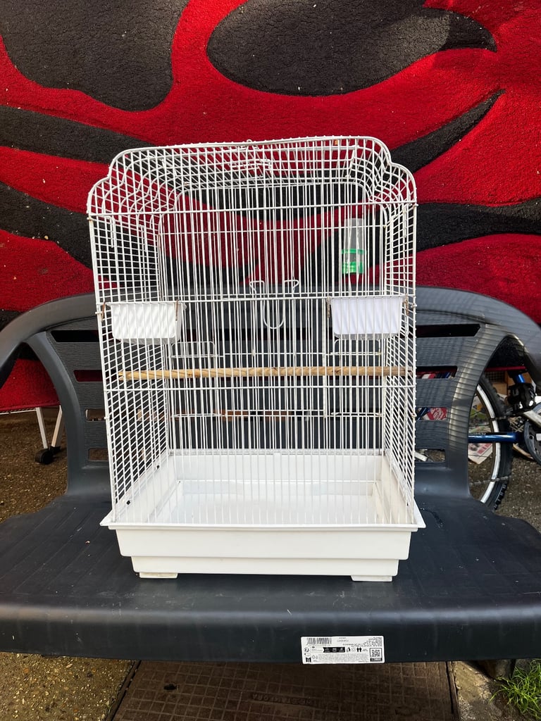 White Arch Roof Bird Cage