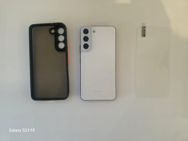 image for Samsung Galaxy S22 128GB White Unlocked Smartphone 5G | Fingerprint ID Disabled.