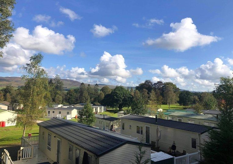 STATIC CARAVAN FOR SALE IN SCOTLAND MOFFAT NEAR GLASGOW DUMFRIES AYRSHIRE EDINBURGH CARLISLE