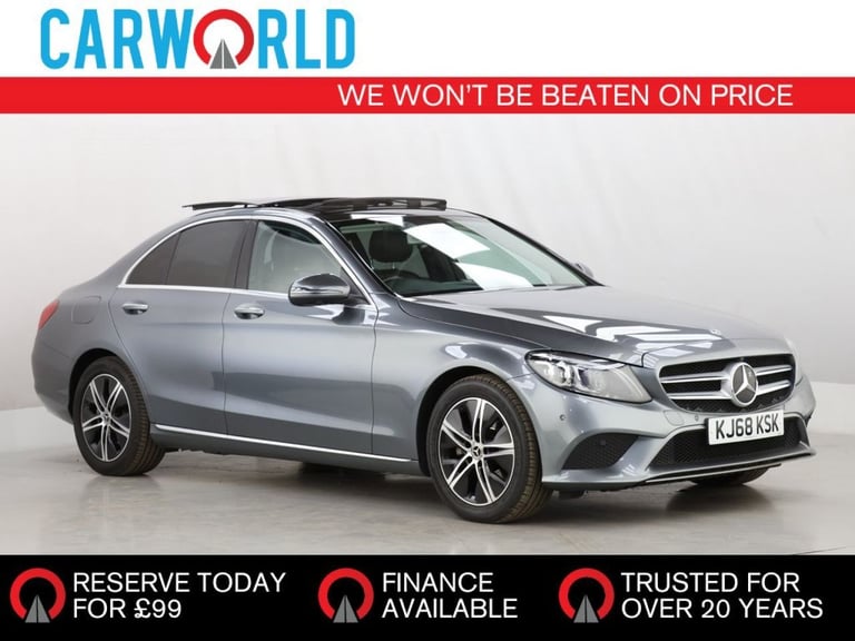 2019 Mercedes-Benz C Class 1.5 C200 MHEV EQ Boost Sport (Premium Plus) Saloon 4dr Petrol G-Tronic...