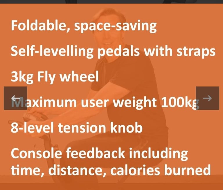 New roger black folding exercise bike Delivered