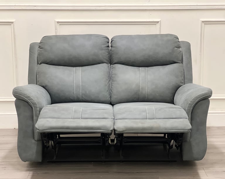 Grey 2 Seater manual Reclining sofa & 2 Chairs! Delivery available 🚚