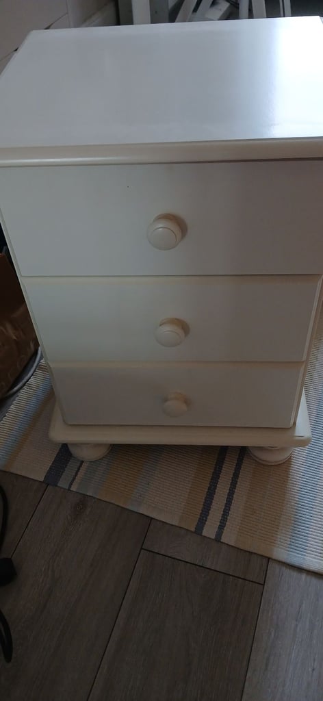 Bedside 3 chest draw x 2