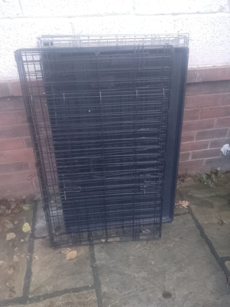 2 DOG CAGES