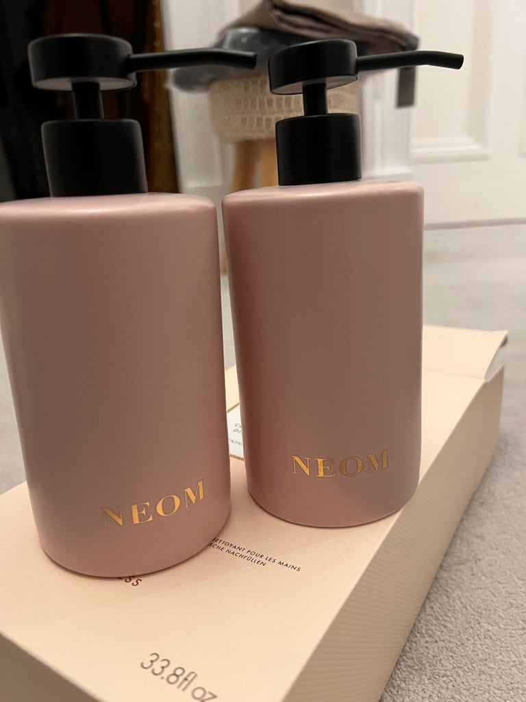 NEOM Pair Of CERAMIC HAND WASH DISPENSER NEW & UNUSED With Original Box