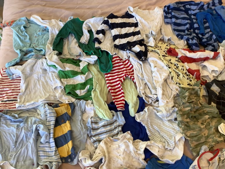 74 Items Baby Boy Clothes Bundle Age 0-3,3-6,6-9,9-12, 12-18 Months and 2 years