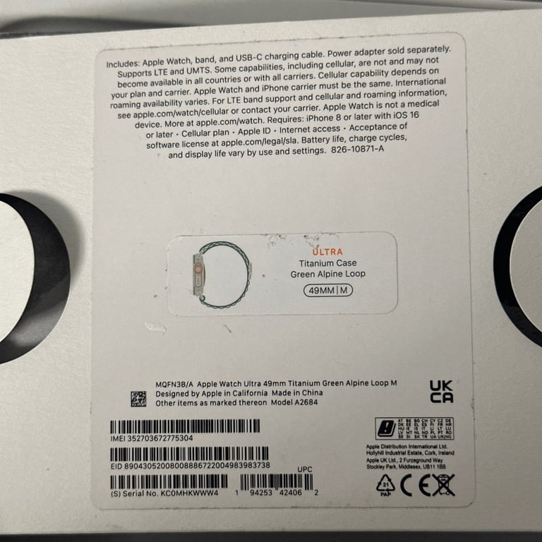 Apple Watch Ultra 1 titanium 