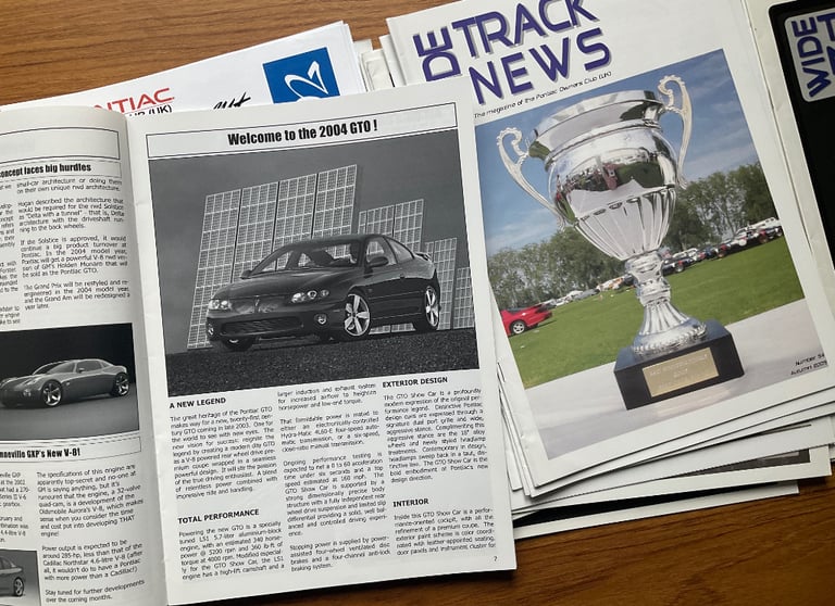 Pontiac Owners Club ‘Wide Track News’ Magazines (2002-2013)