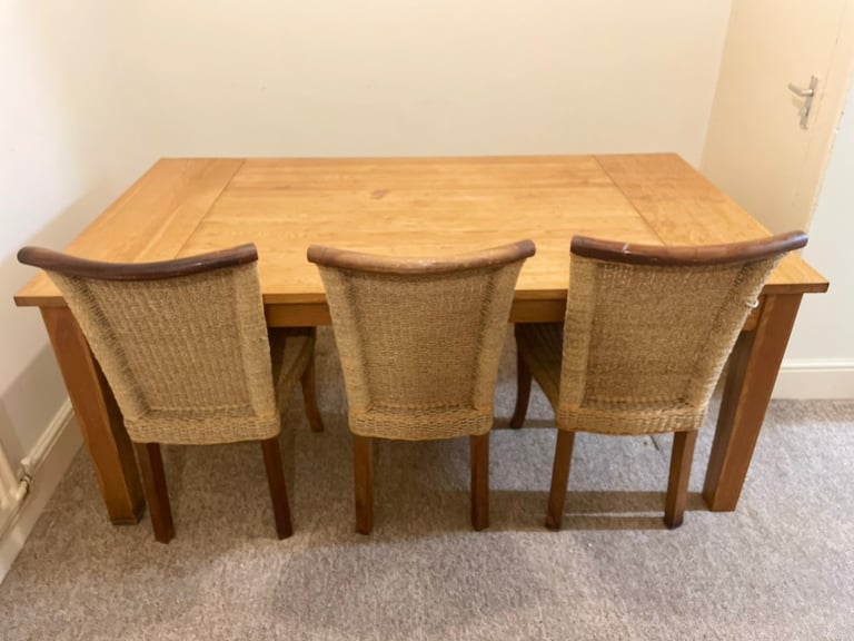 Solid oak dining table for Sale in County Durham | Dining Tables & Chairs |  Gumtree