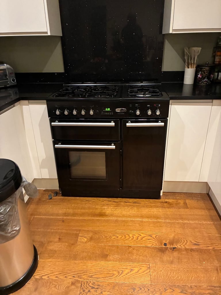 Range Cooker Rangemaster Toledo Dual Fuel 90cm Wide Gas Hob + Main Gas Oven + Side Electric Oven