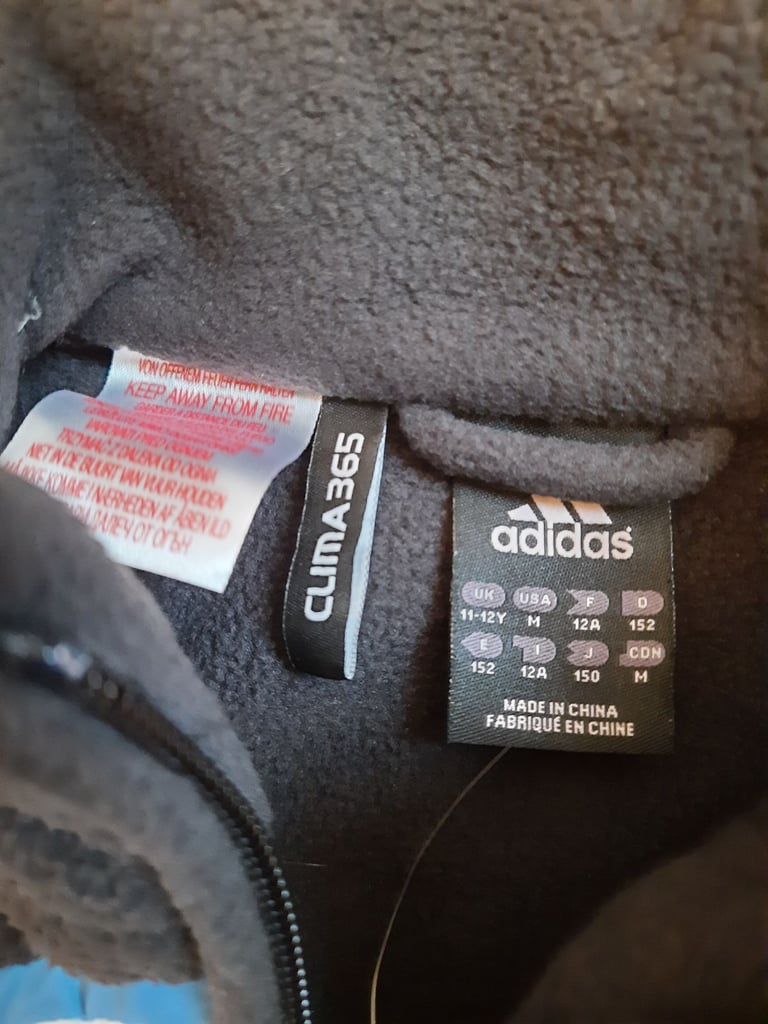 Newcastle United Adidas Fleece Jacket - Age 12 - BNWT