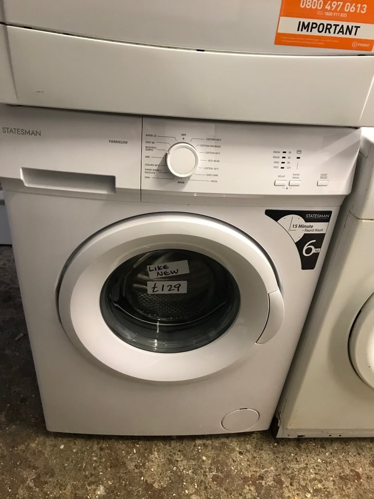 image for STATESMAN WASHING MACHINE LIKE NEW £129