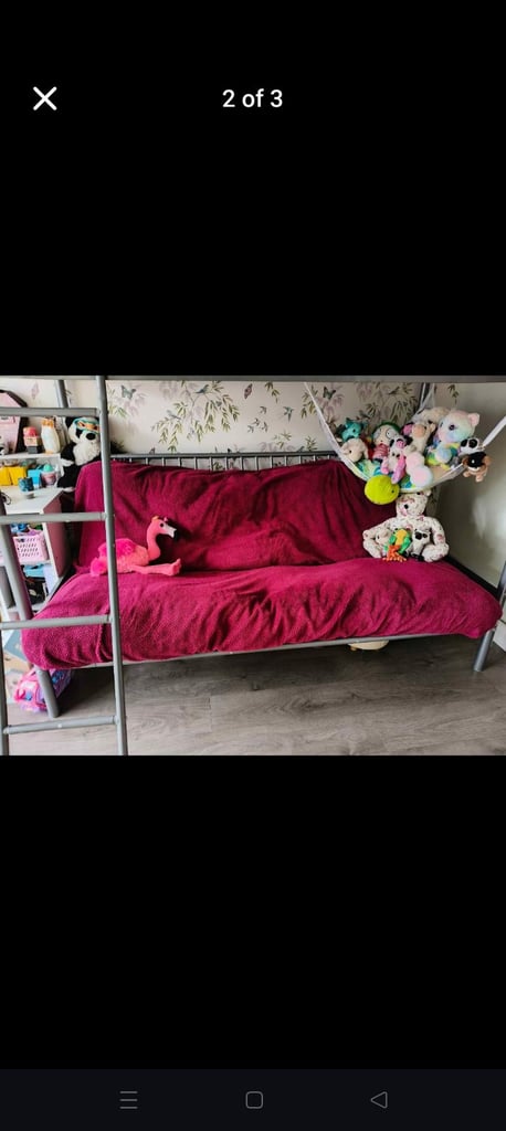 High sleeper bed with sofa