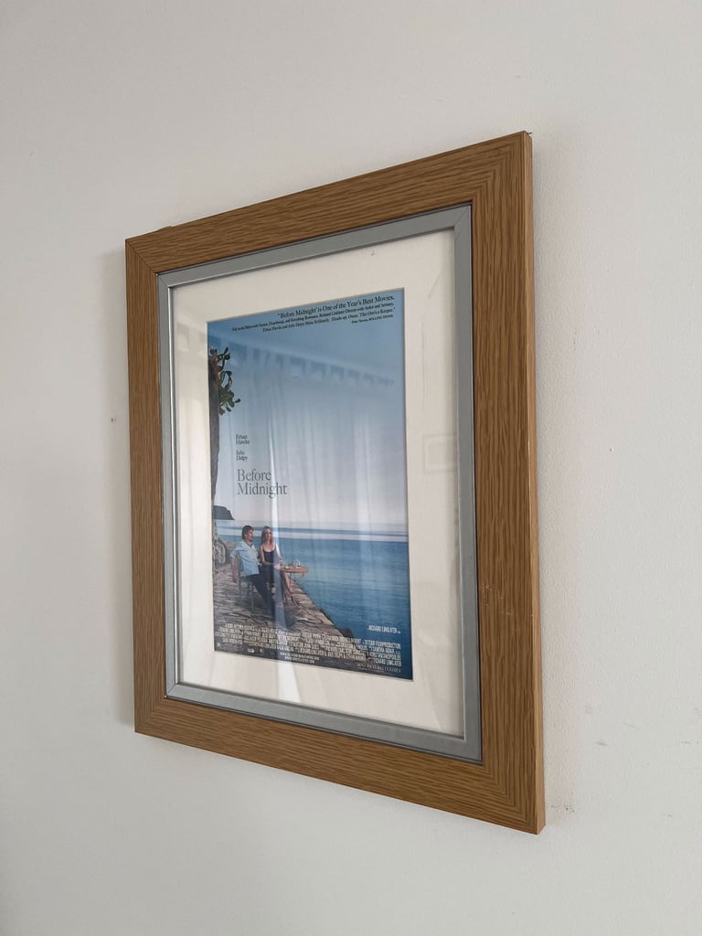 Before Midnight Film Wooden Framed Picture (Ethan Hawke Julie Delpy)