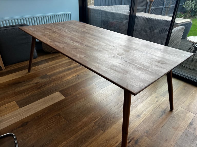 Habitat, Vince Walnut Dining Table - 200x95cm - 6-8 Seater