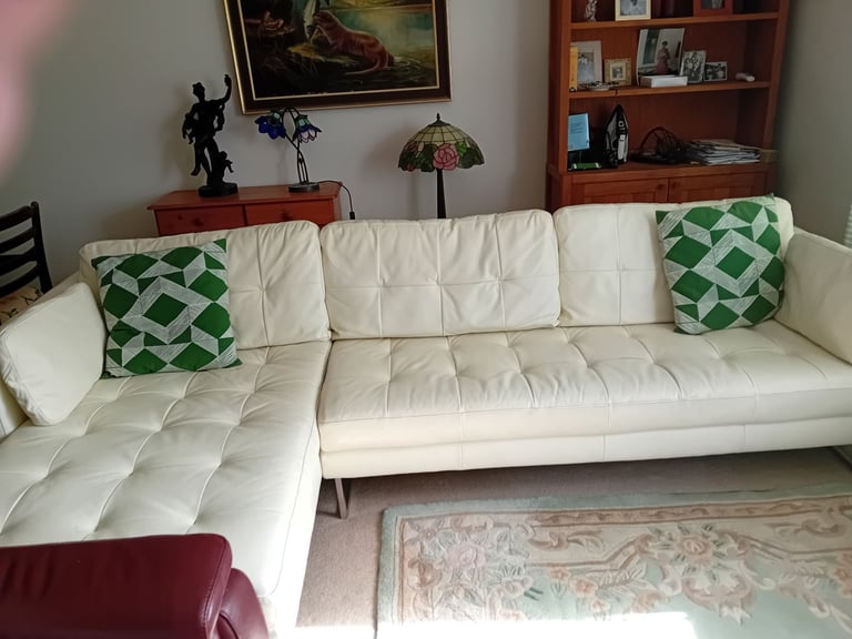 Leather dwell L Shaped sofa