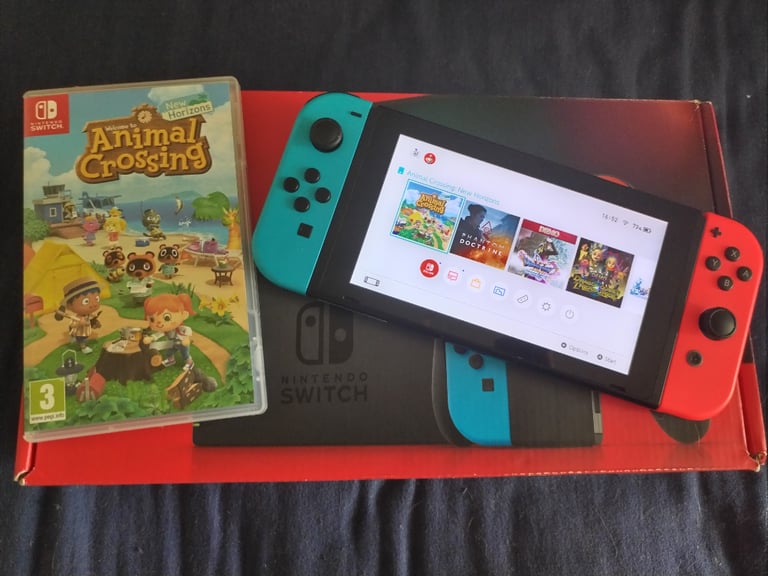 Nintendo Switch + Animal Crossing - Boxed