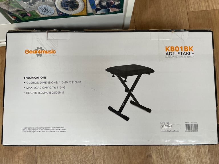 Adjustable keyboard stool