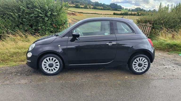 FIAT 500 1.2 500 Euro 6 1.2 69hp Lounge Black Manual Petrol 2018